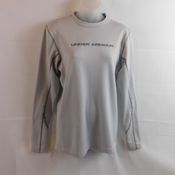 Under Armour Other - Under Armour Cold Gear Mens Top Small Light Gray